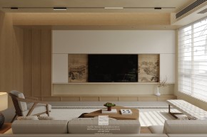 震泽自建别墅宋代中式一层客厅装修效果图